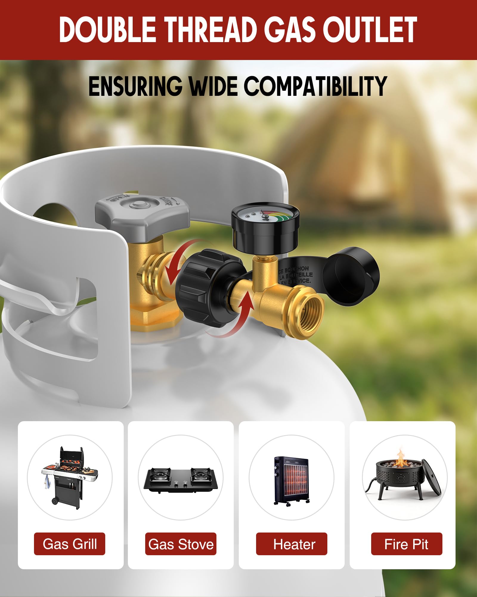 GasXpert retail packaging with two gauges for spare or multi-tank use