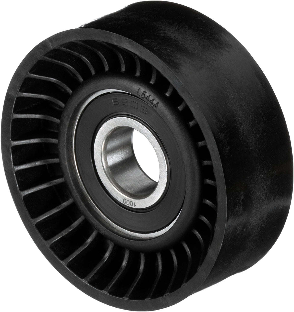 Gates 38018 front view showing pulley profile and OE fit for accurate replacement