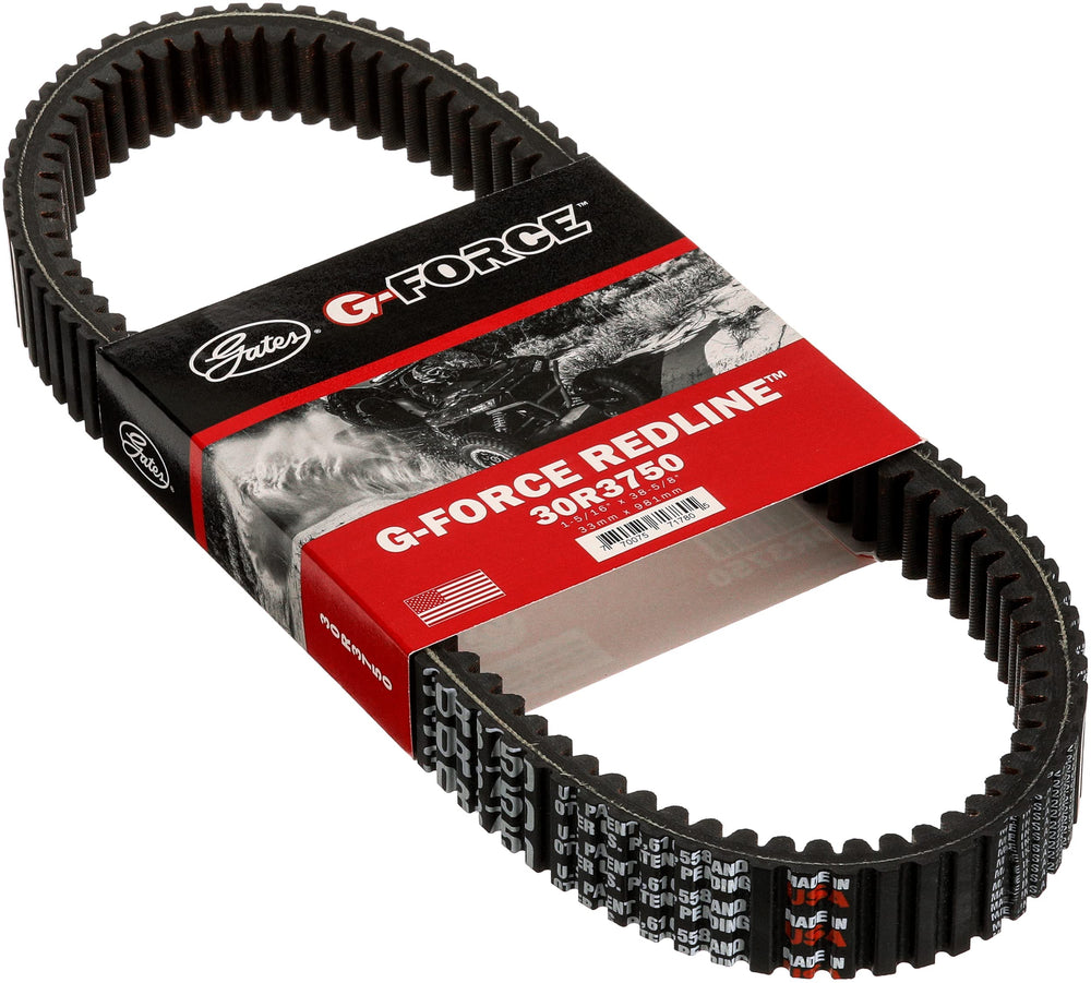 Gates CVT belt front packaging showing model 30R3750 and fitment benefits