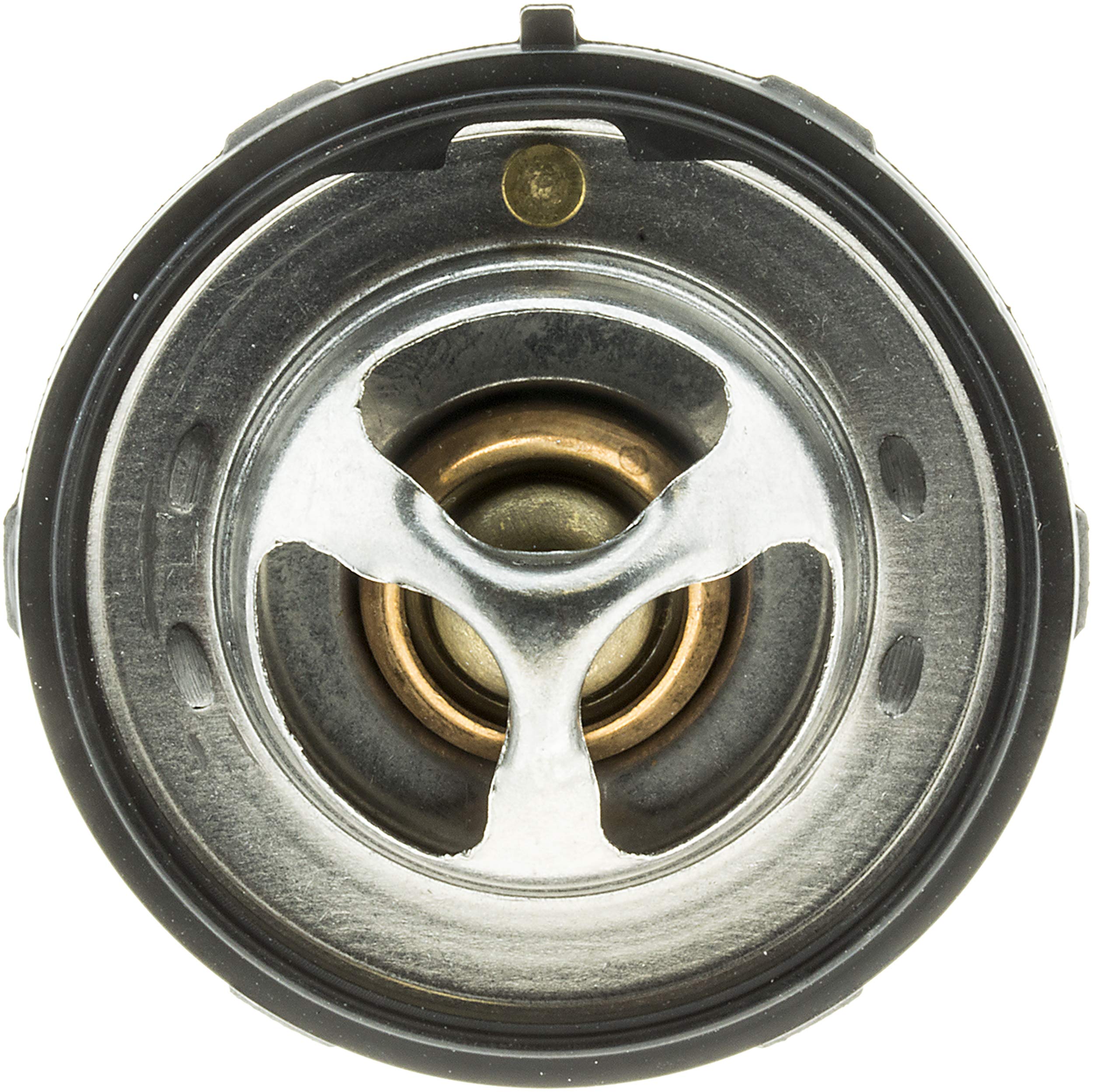 Gates thermostat valve close-up showing wax actuator and durable metal housing for reliability