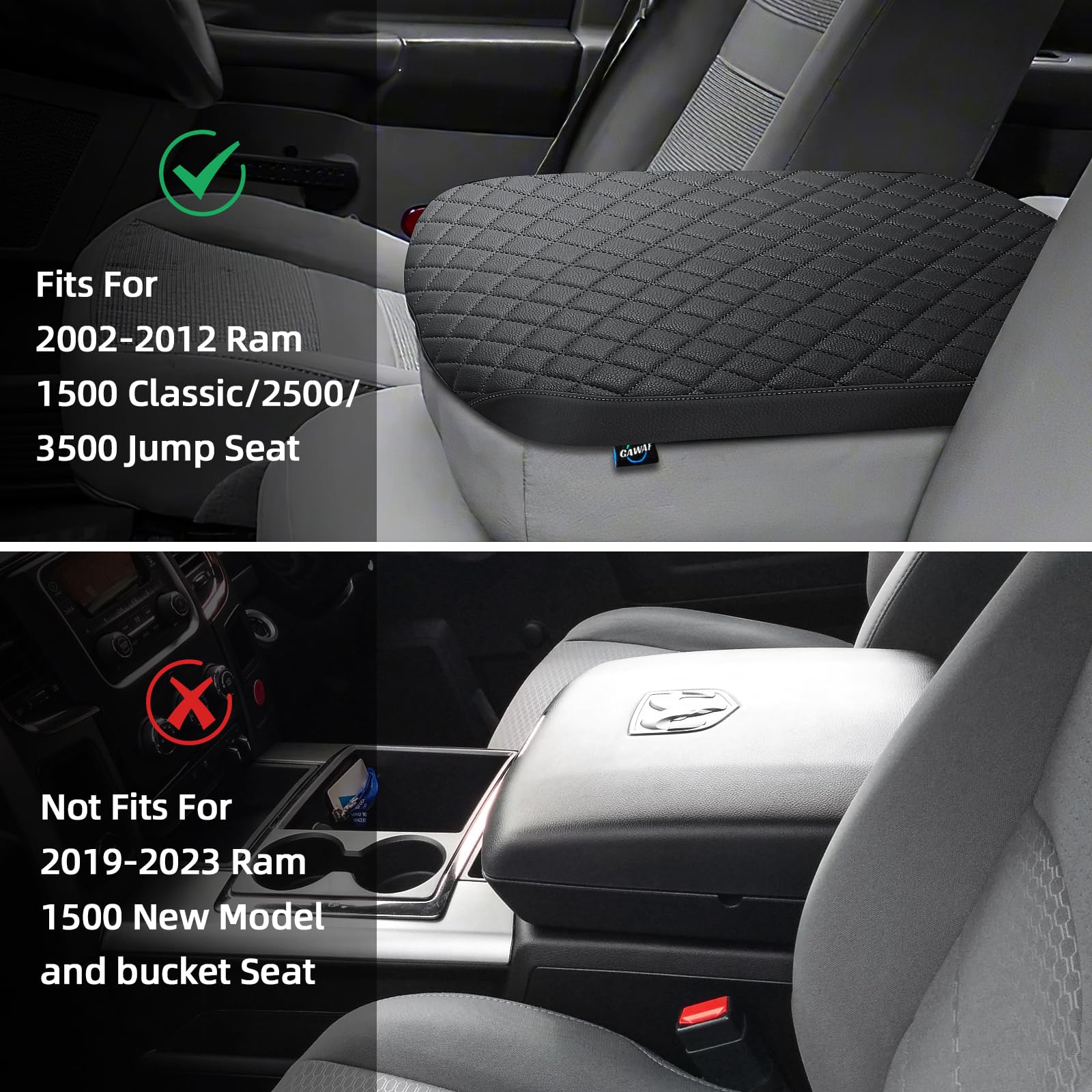 GAWAF scale comparison showing cover fitment for 2002–2012 Ram models