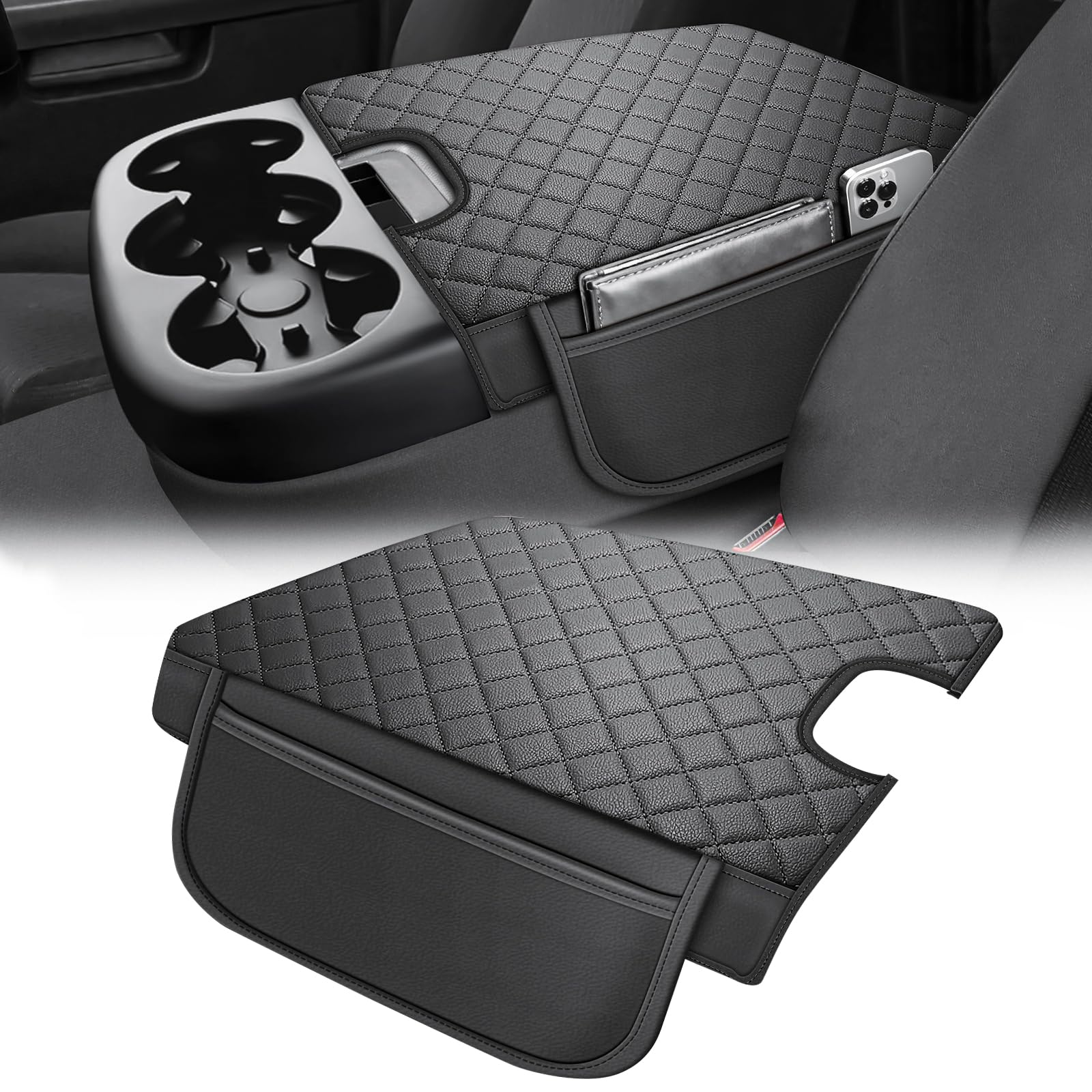 GAWAF front view of console cover showing full fit and protection