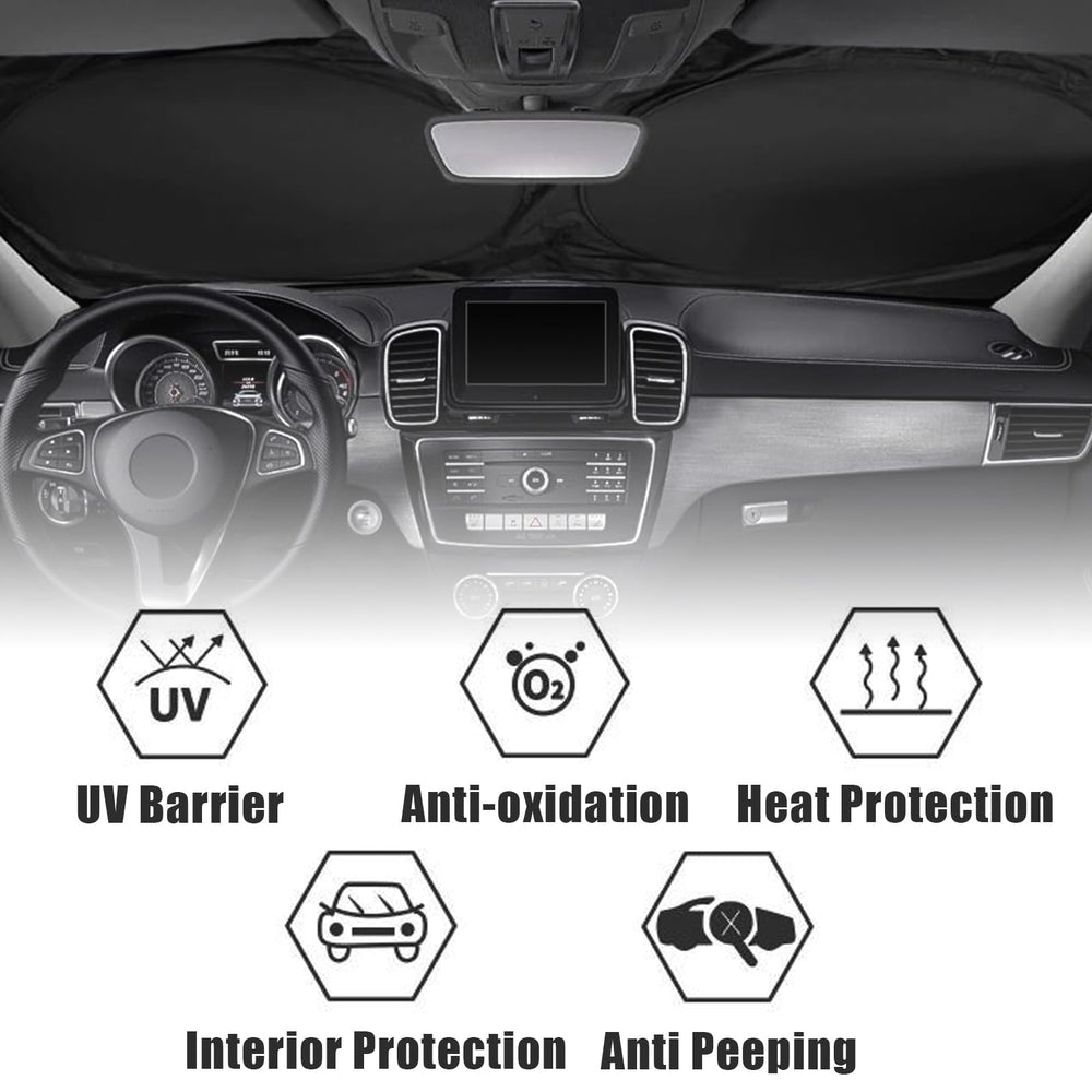 Gayruaicjz Blue Eyes installed inside car reducing glare and heat benefit