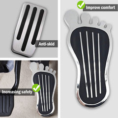 GAZOZ PERFORMANCE side profile showing low-profile aluminum pad for pedal clearance