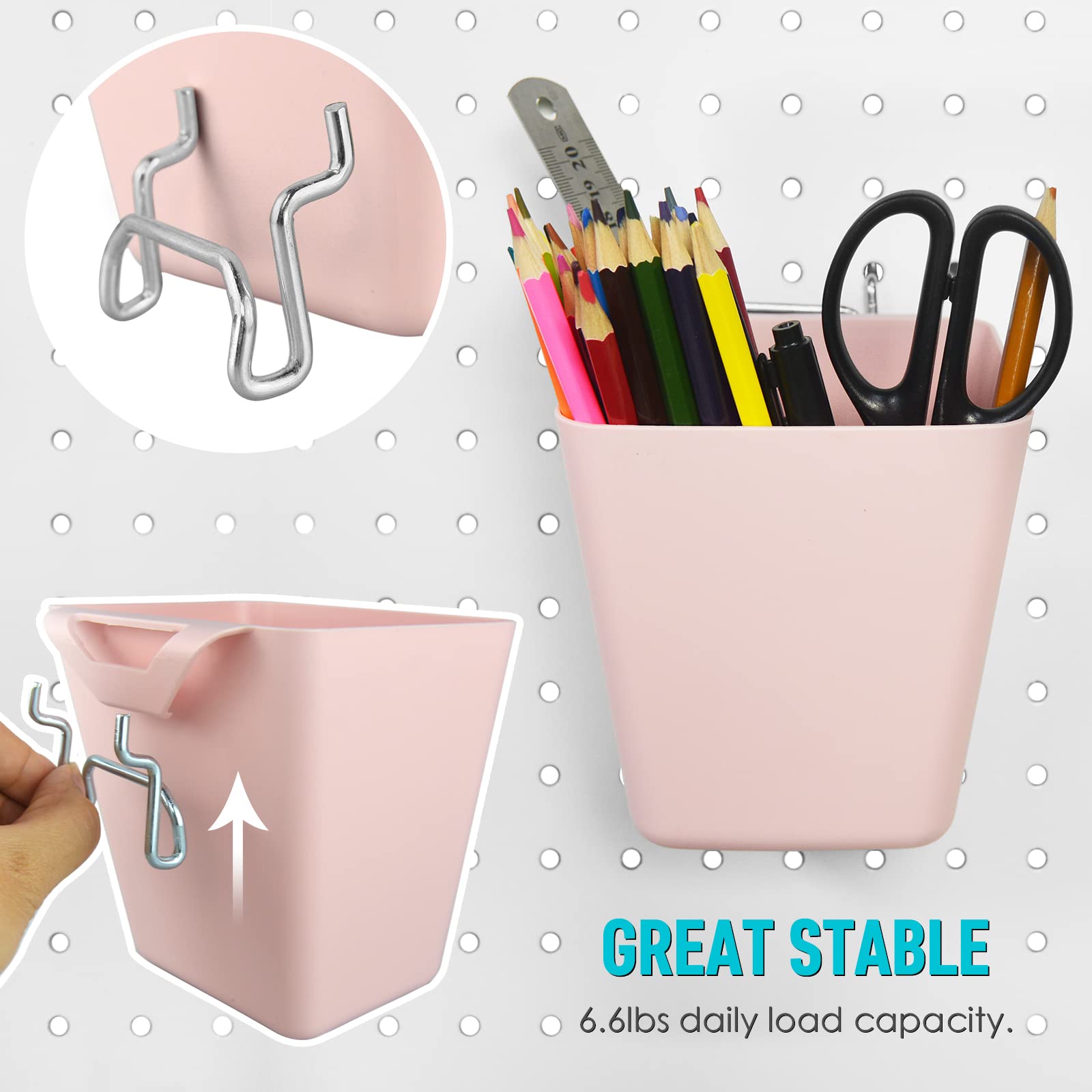 G.CORE assorted hooks side profile demonstrating secure mounting