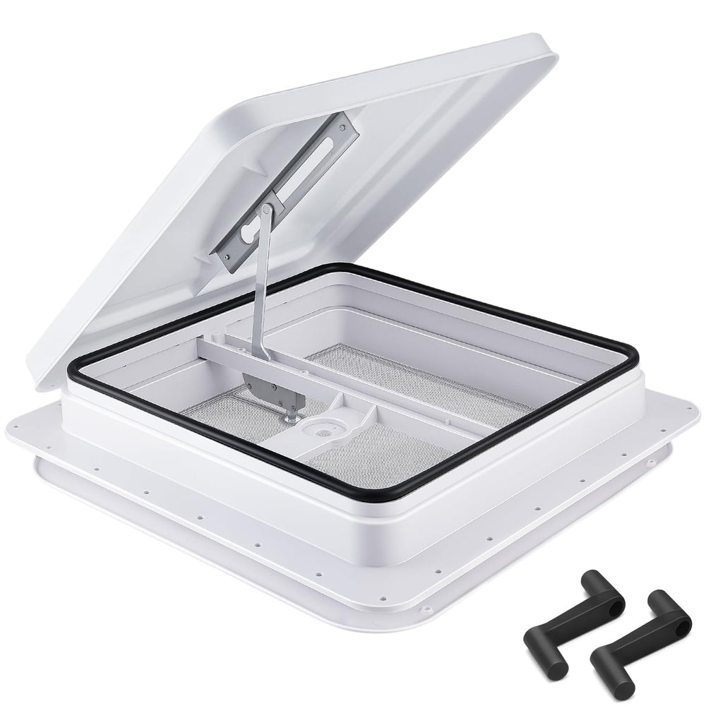 GDDGHS front view of 14x14 vent showing compact design and easy fit
