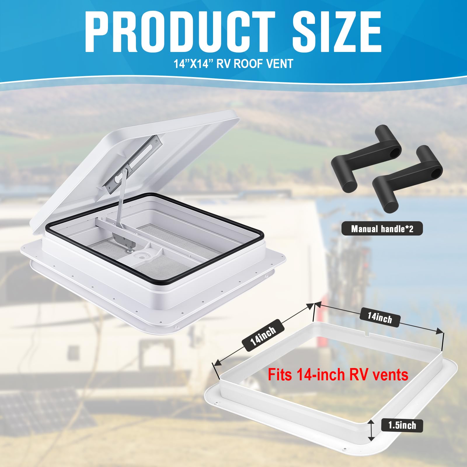 GDDGHS vent installed on an RV roof providing ventilation benefit