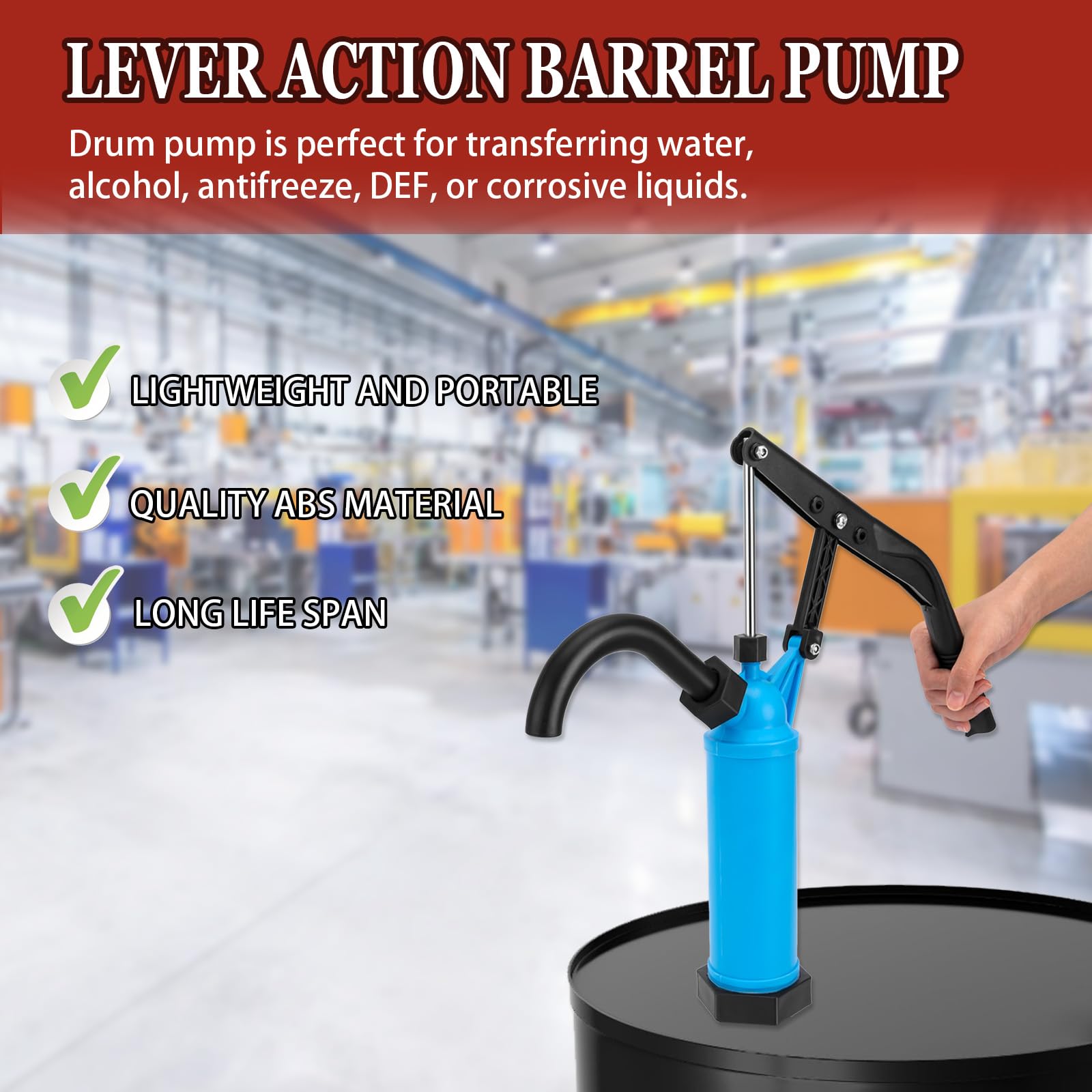 GDDGHS telescoping tube extended for adaptable drum reach benefit