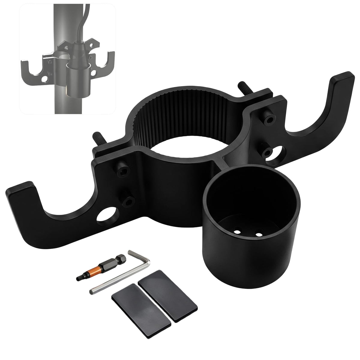 GDMQWSP front view showing organized chains and clean plug benefit