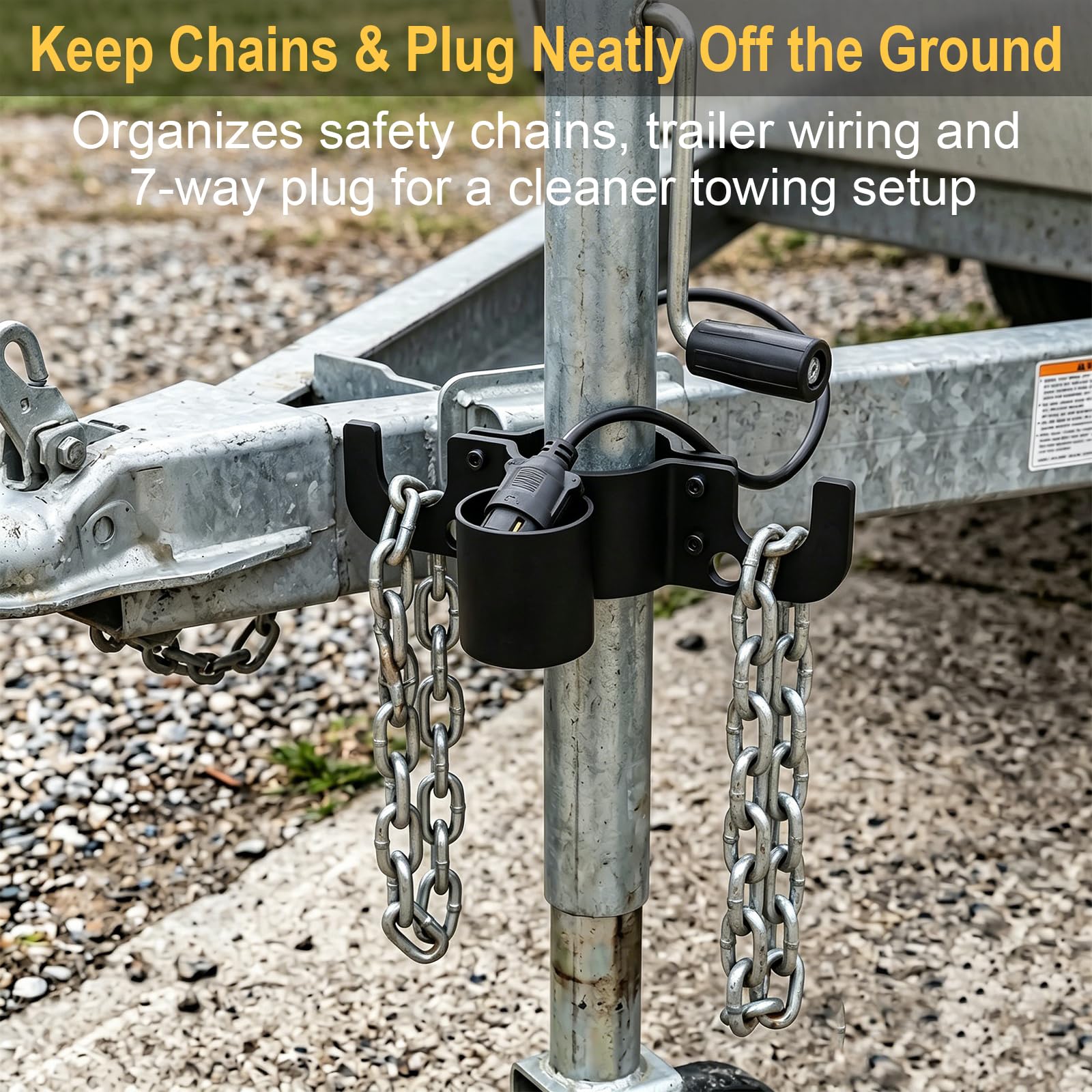 GDMQWSP mounted on jack tube showing secure clamp and protection
