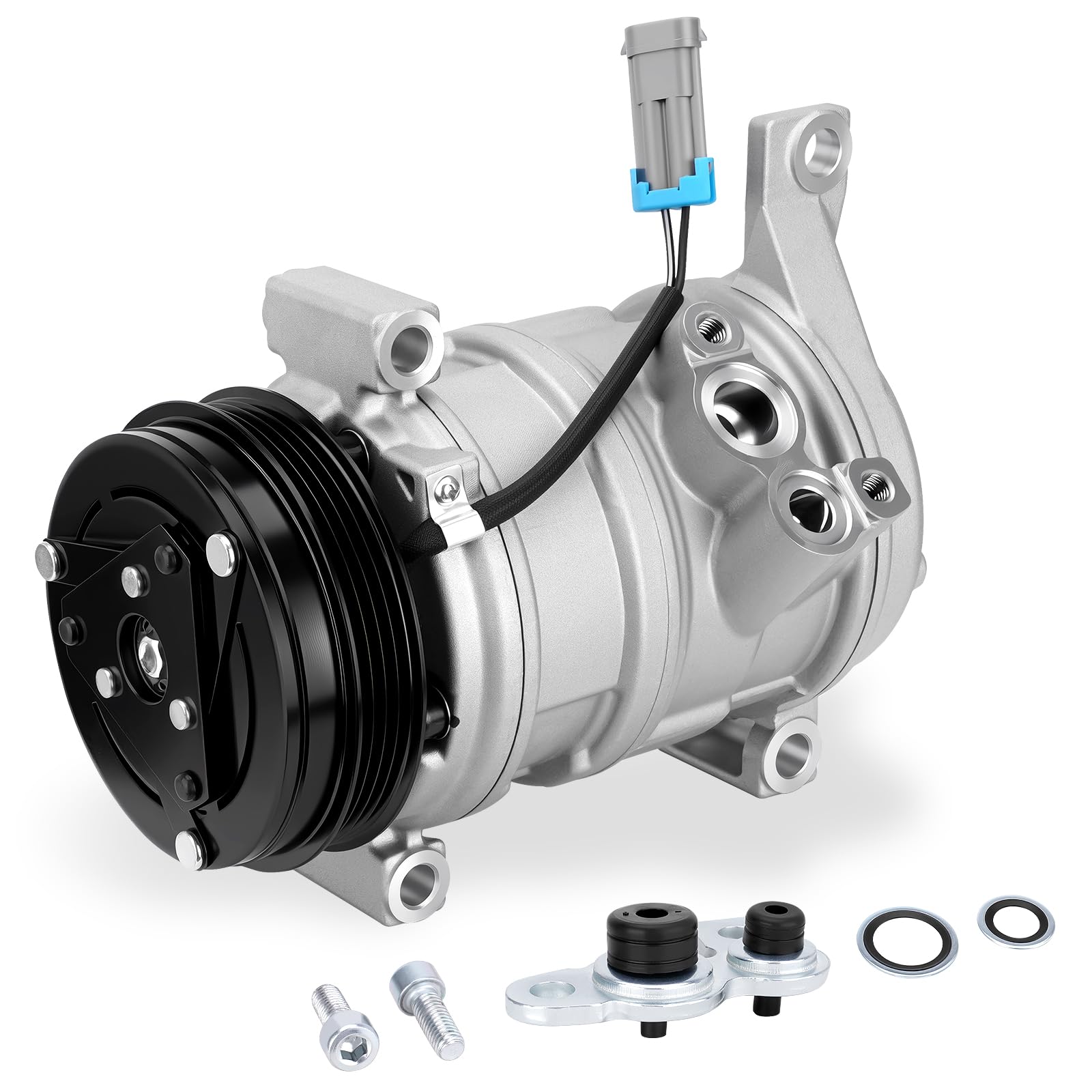 GDUKOP compressor front view showing mounting points and solid construction for accurate fit