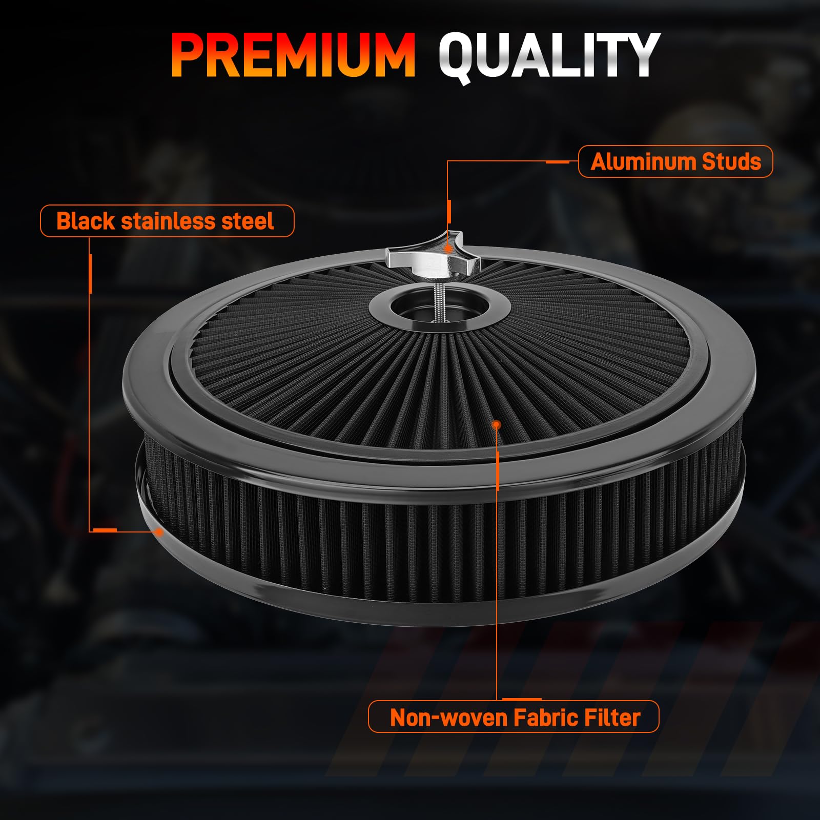 GDUKOP kit hardware laid out with gasket for easy, complete installation