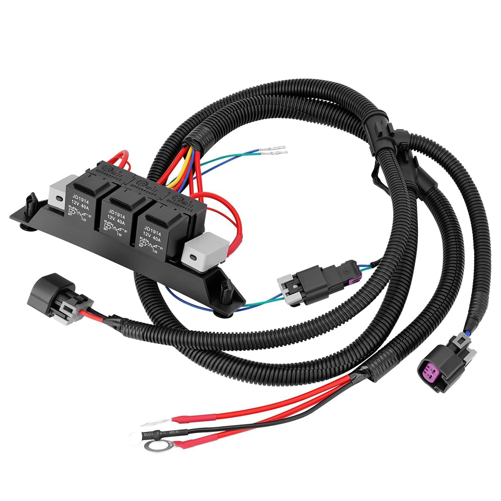 GDUKOP harness kit front packaging showing components and compatibility benefits