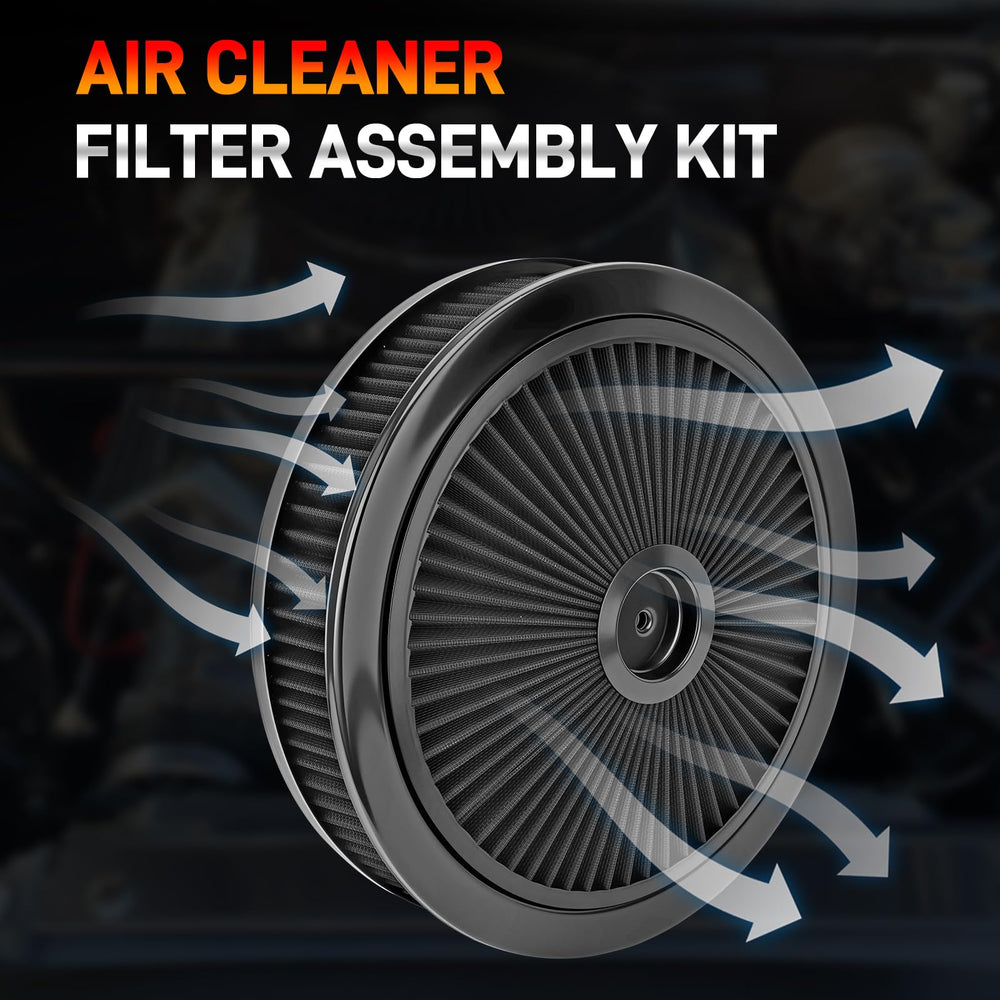 GDUKOP installed on V8 engine improving intake airflow and engine bay aesthetics