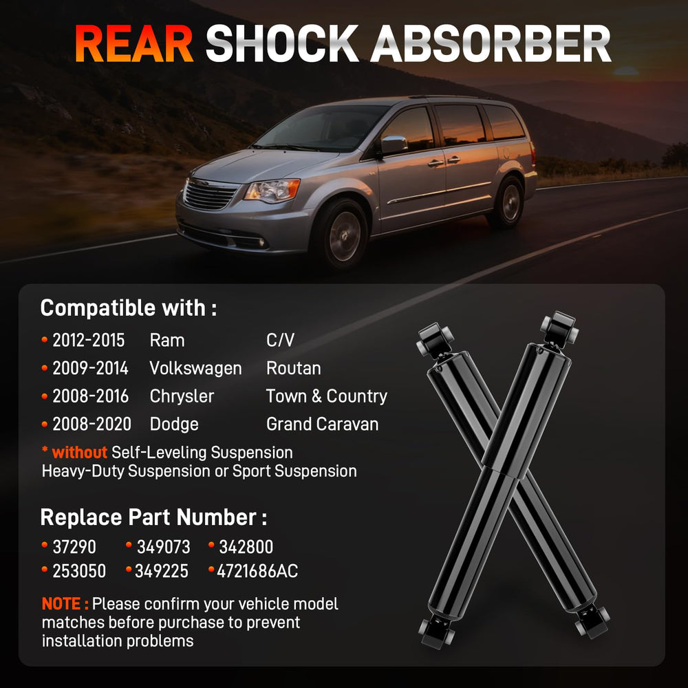 GDUKOP rear shock side profile highlighting body design and durable coating benefit