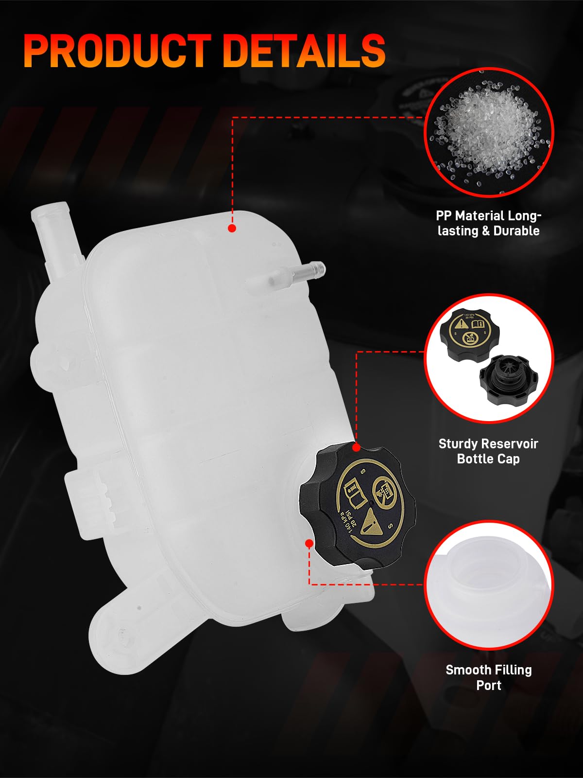 GDUKOP tank mounting points clearly visible for easy direct replacement installation