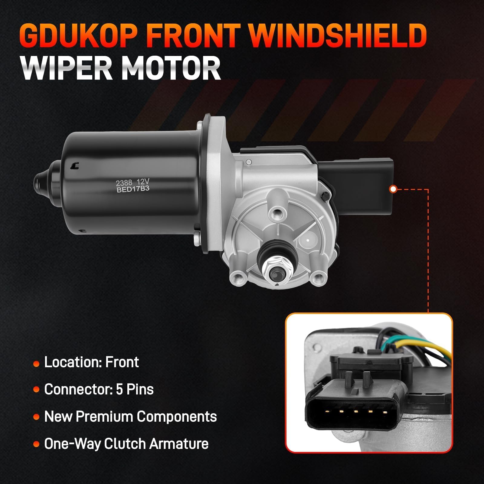 GDUKOP detailed shot of mounting pattern ensuring direct fit to vehicle