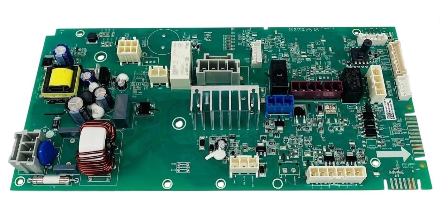 GE WH22X38697 front view showing full PCB for accurate replacement