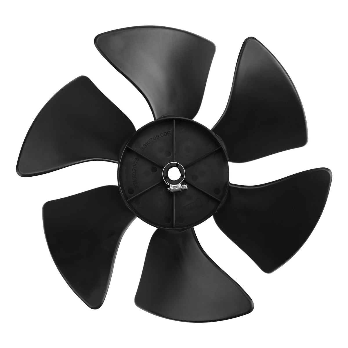 GEAIN front view of replacement fan blade showing full 10.5" diameter and balanced design for improved airflow