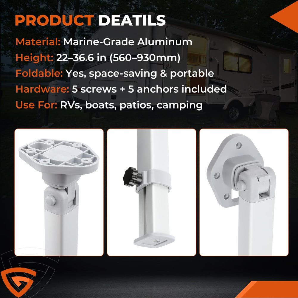 GEARBONE under-table view showing wobble-free support