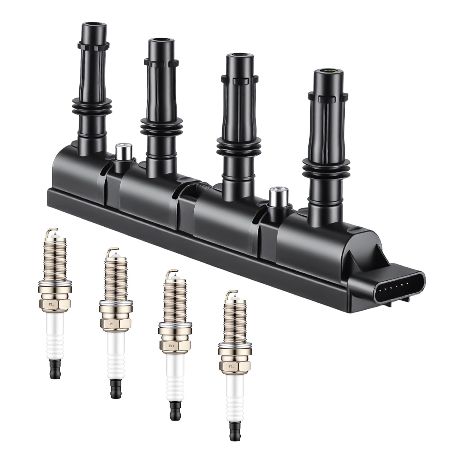 GEARCESS ignition coil and four XP3922 plugs front packaging showing complete kit benefit