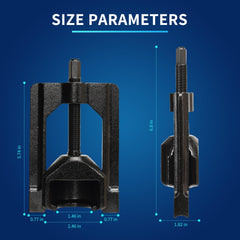 GEAROLL tool installed on driveshaft yoke demonstrating safe removal benefit