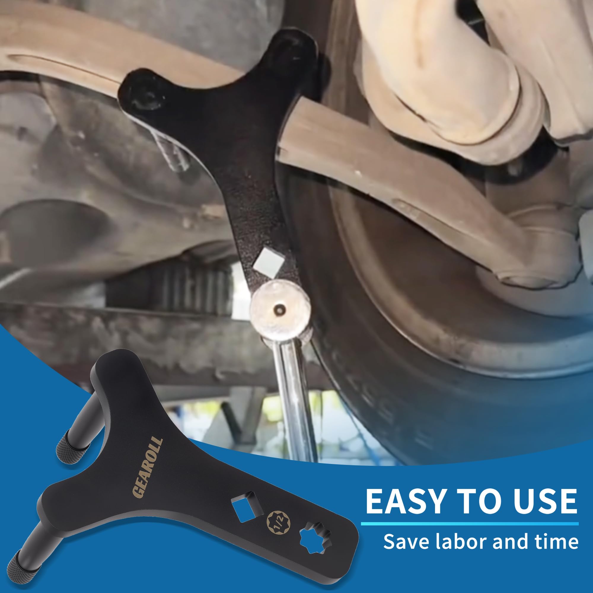 GEAROLL close-up of adjustable pulling arm delivering precise alignment benefit