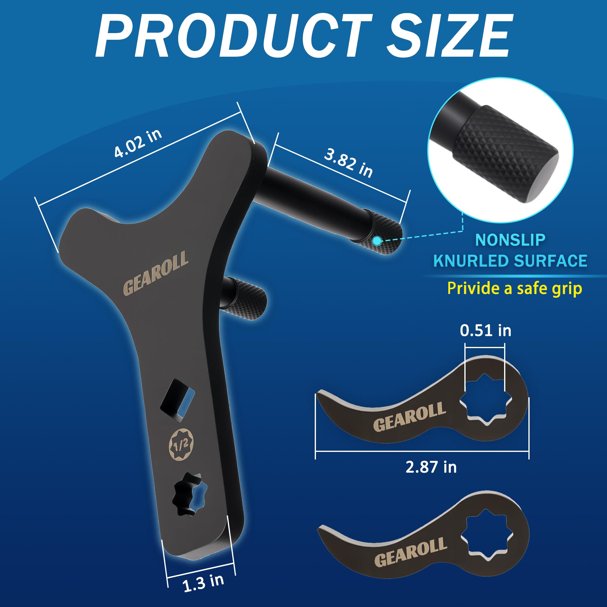 GEAROLL tool in use separating a lower ball joint for safer removal