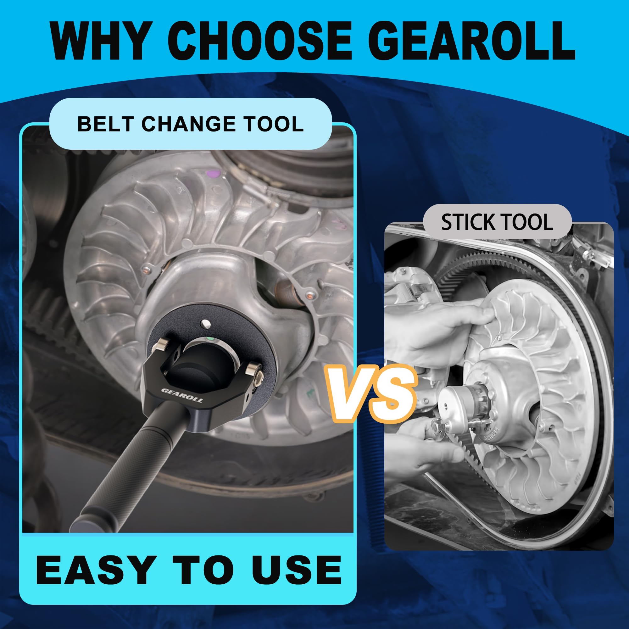 GEAROLL X3 angled on Maverick clutch, ensures accurate alignment benefit