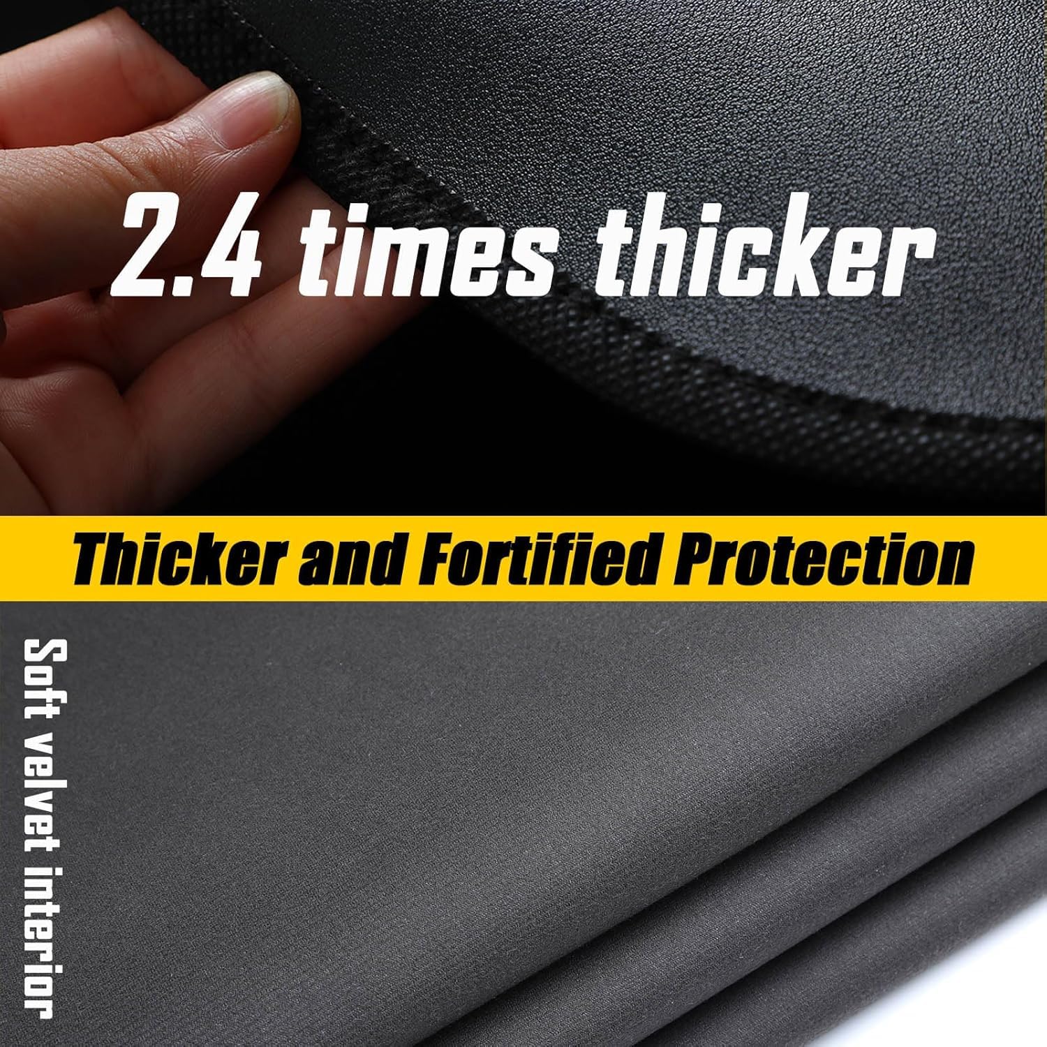 GearTrust close-up of microfiber leather padding for impact protection