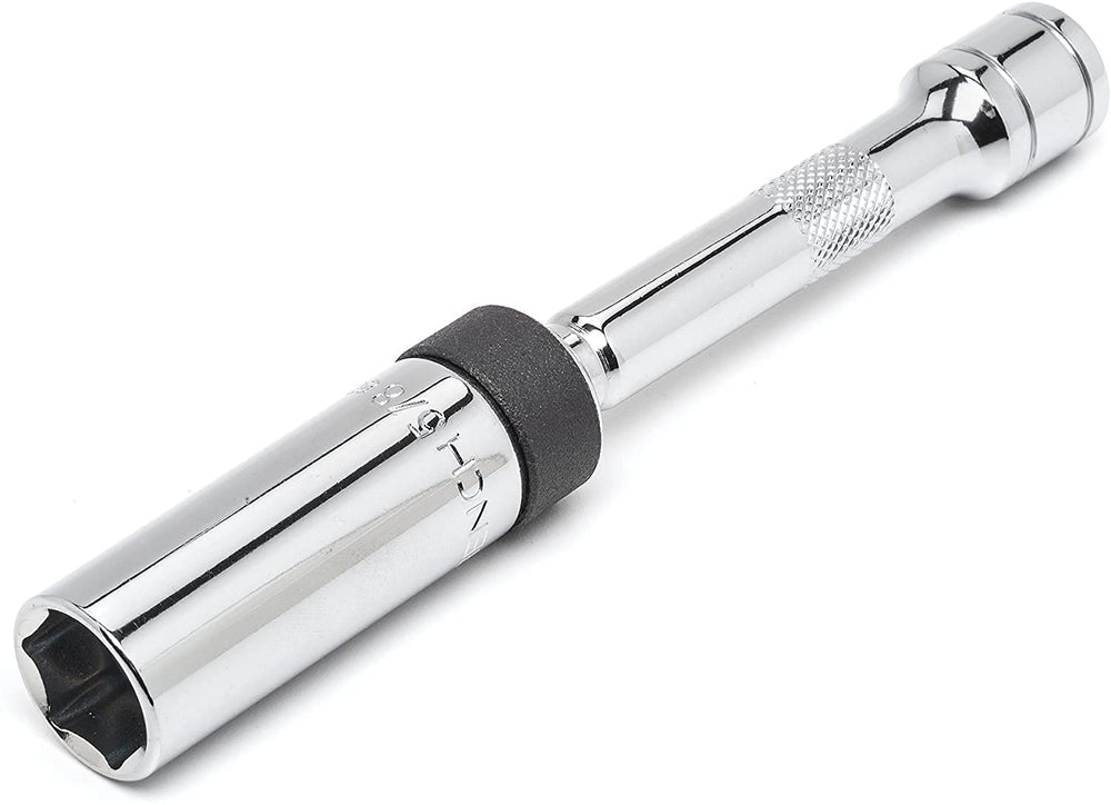 GearWrench front view of socket showing size and swivel for easy reach