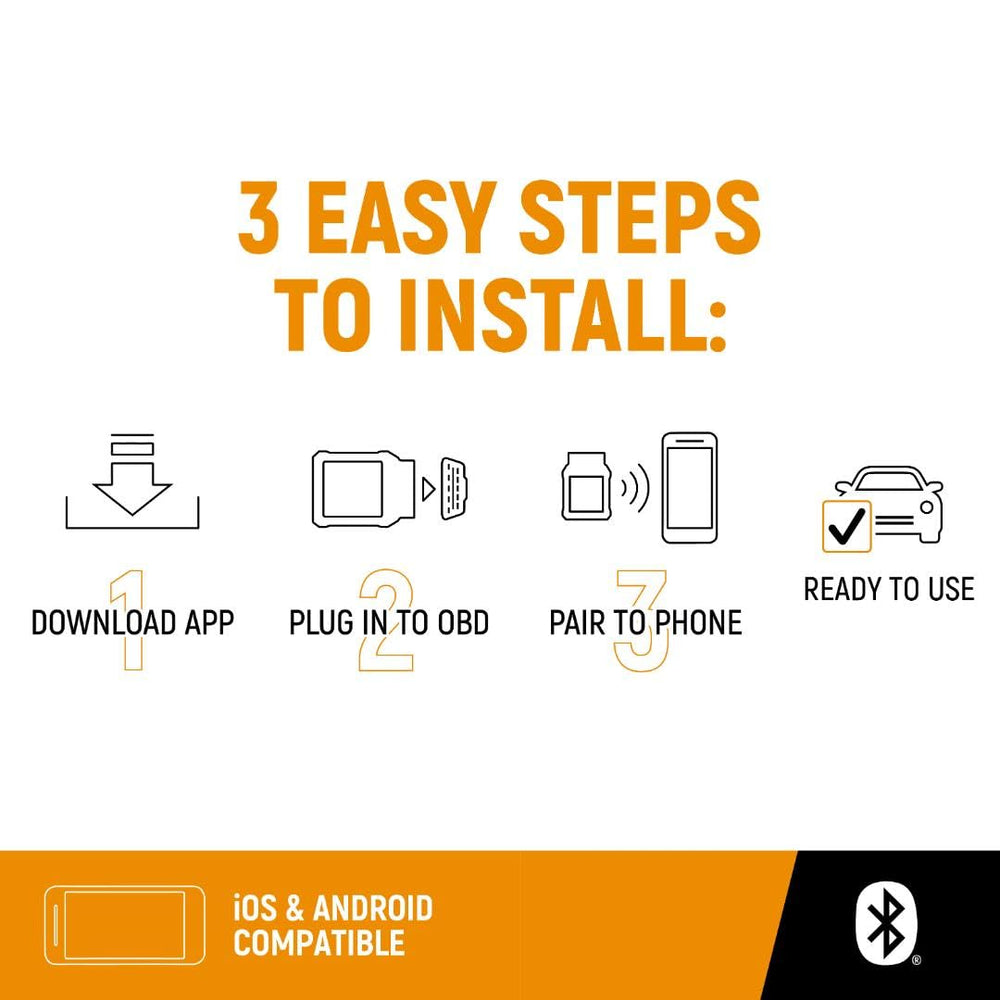 GEARWRENCH connected to vehicle OBD port demonstrating fast on‑car setup