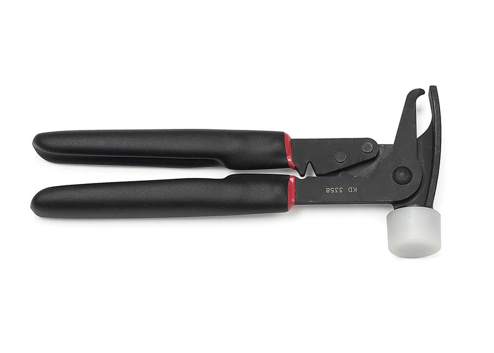 GEARWRENCH front view of wheel weight tool showing profile and balance for efficient use