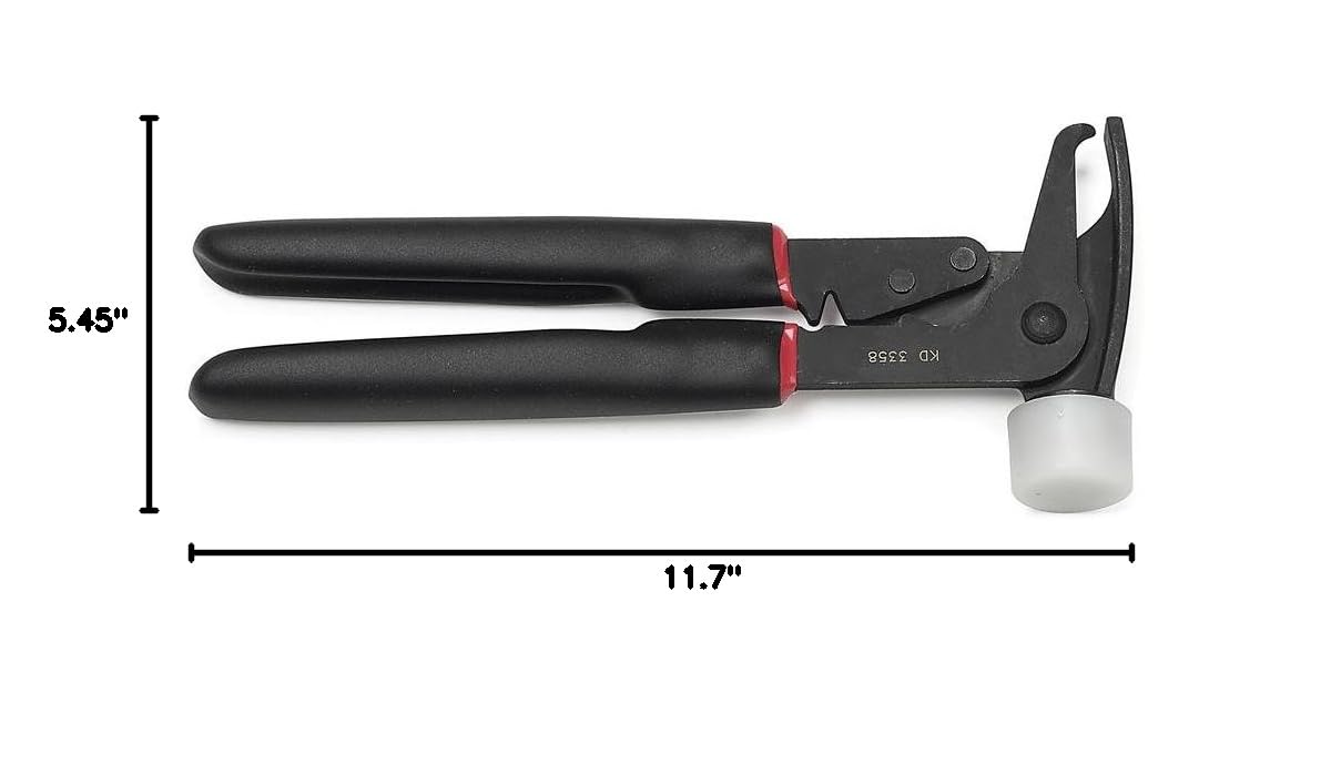 GEARWRENCH tool next to tape measure showing compact scale and easy storage
