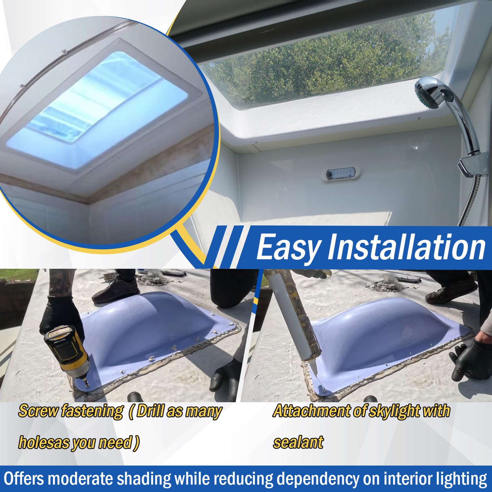GEATaaT skylight beside ruler showing dimensions and fit clarity