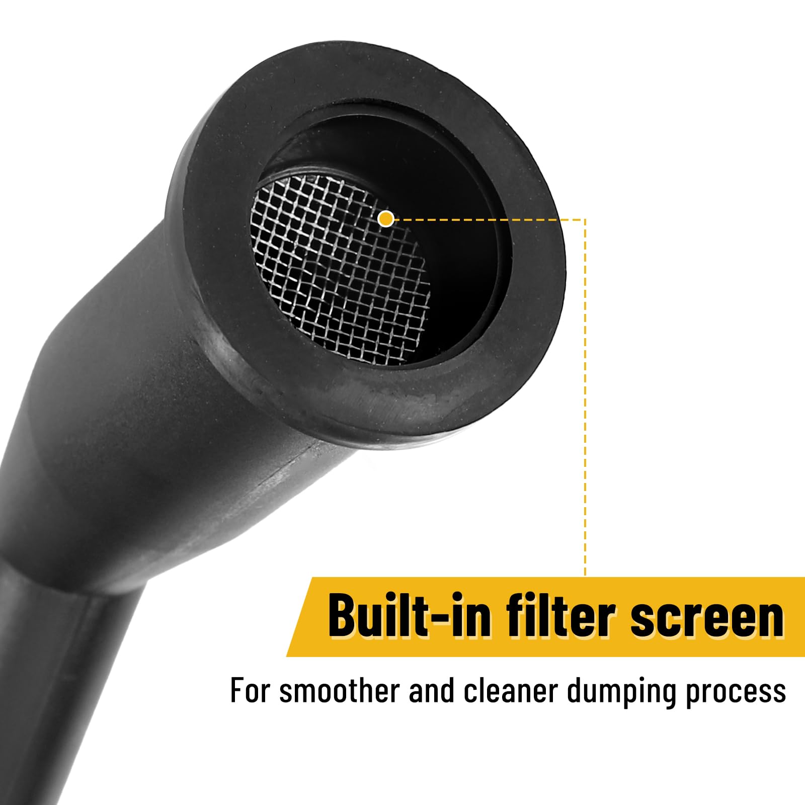 Gedlex close-up of L-shaped nozzle tip highlighting drip-free controlled pouring