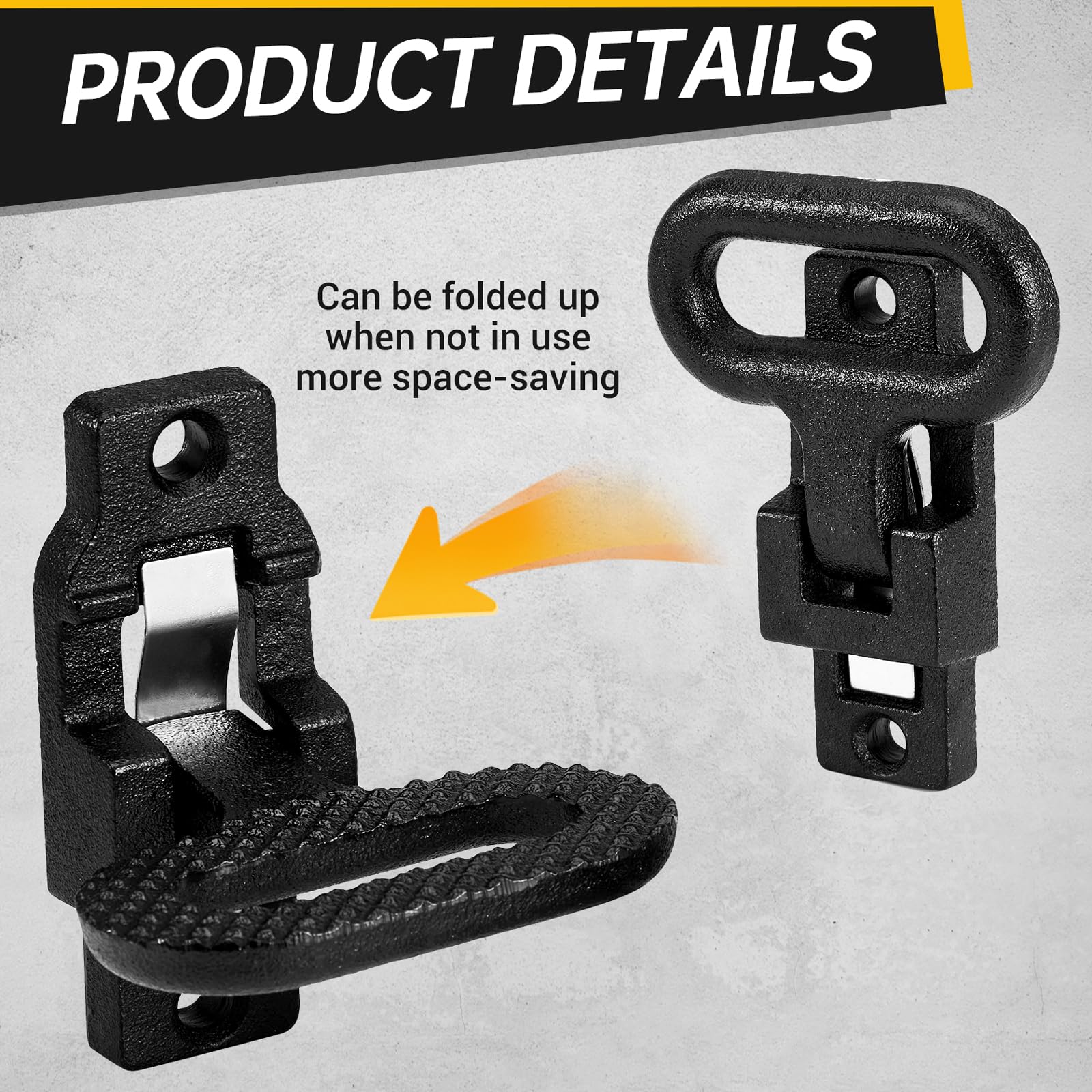 Gedlex folded flat side profile minimizing drag and protecting when driving