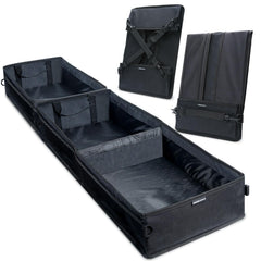 GEEDAR front view of underseat organizer showing neat compact profile and secure storage