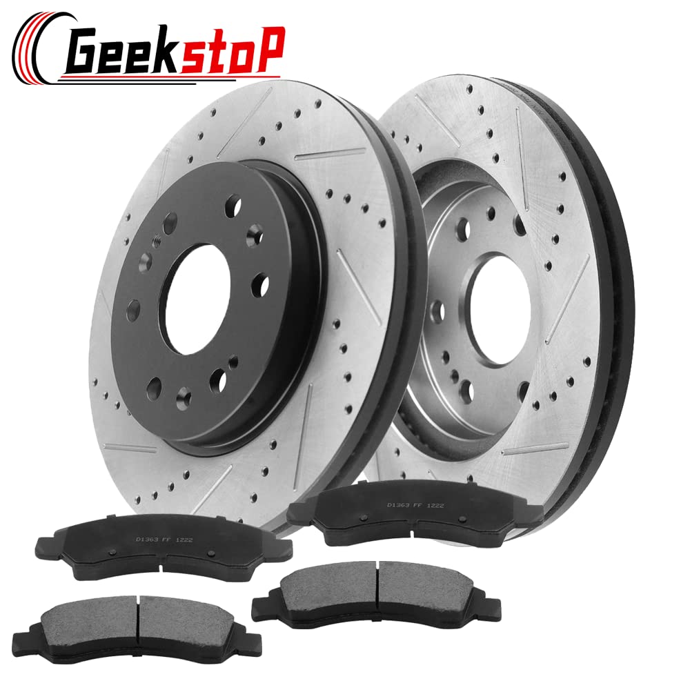 Geekstop brake kit installed on front wheel hub demonstrating direct-fit convenience