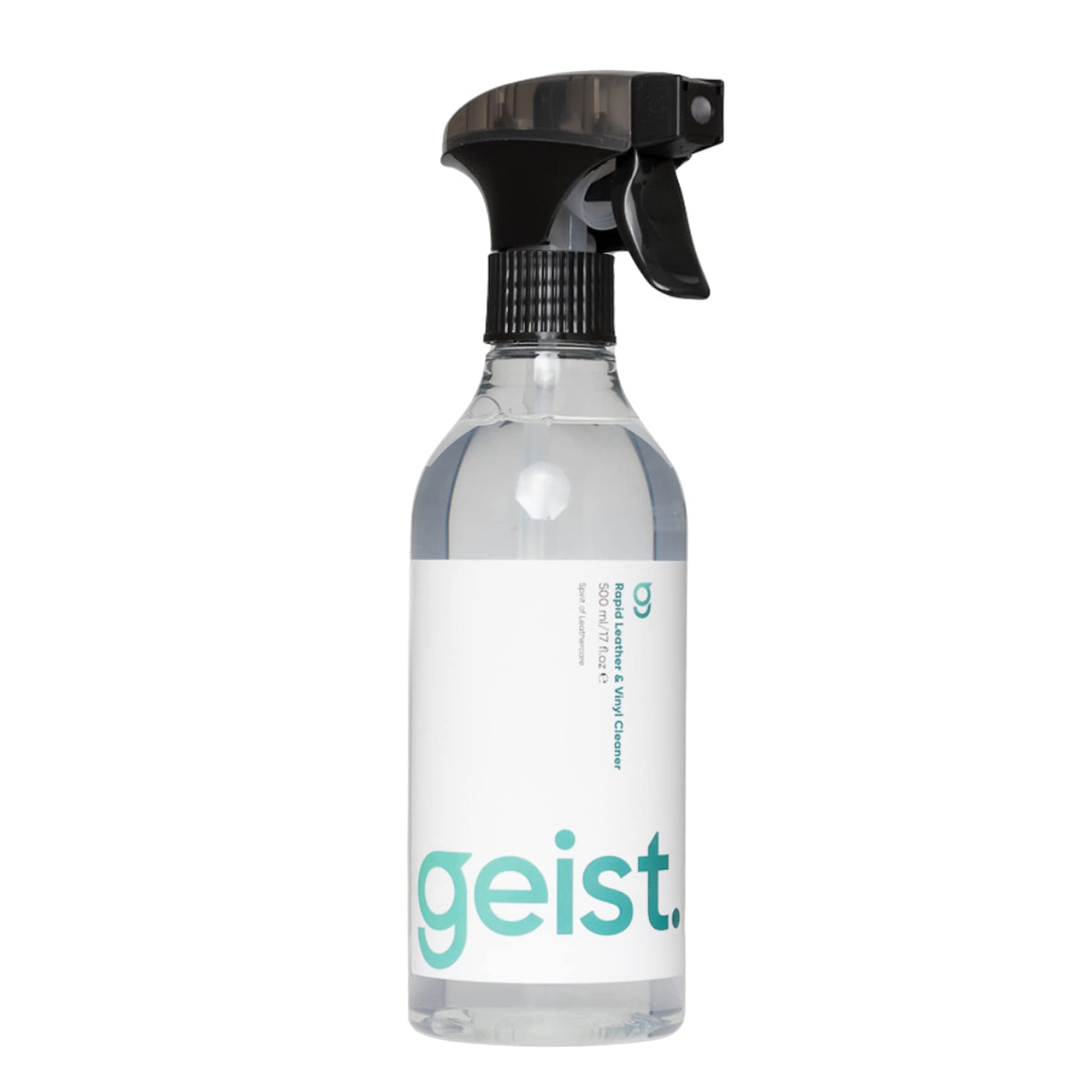 Geist bottle front label showing product name and volume benefits