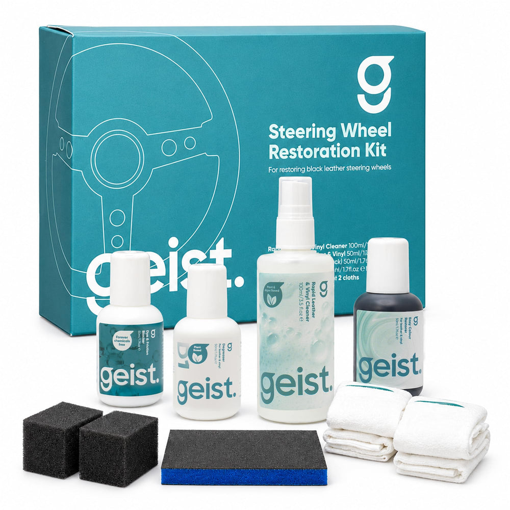 Geist kit packaging and components shown for easy restoration