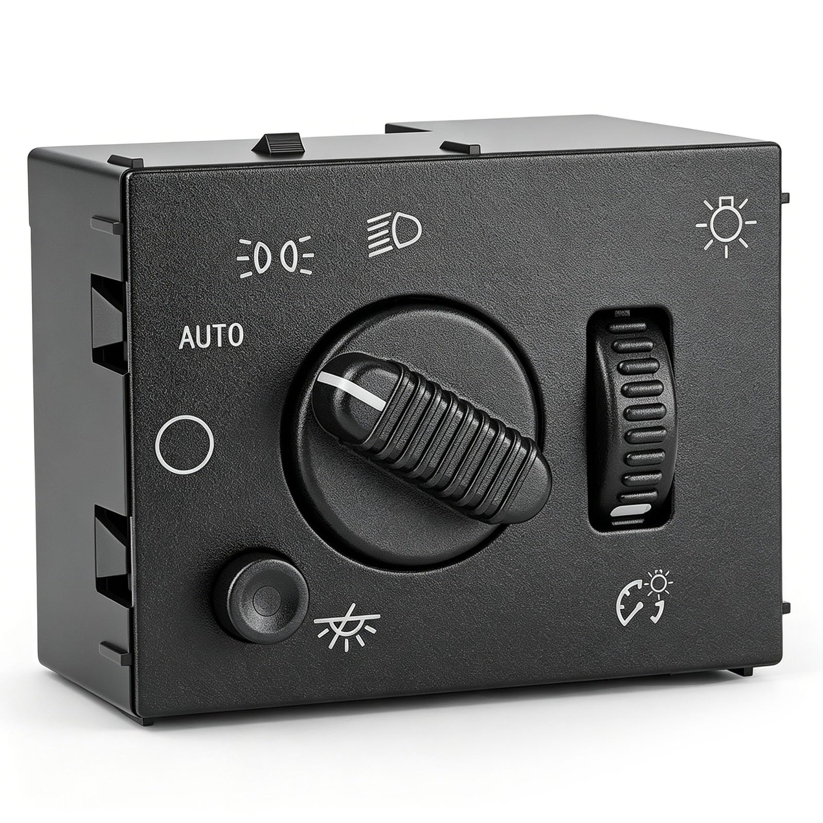GELAIDI front view of dimmer switch showing controls and OEM fit benefit