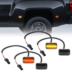 Gempro front view smoked marker light showing sleek upgrade and improved visibility