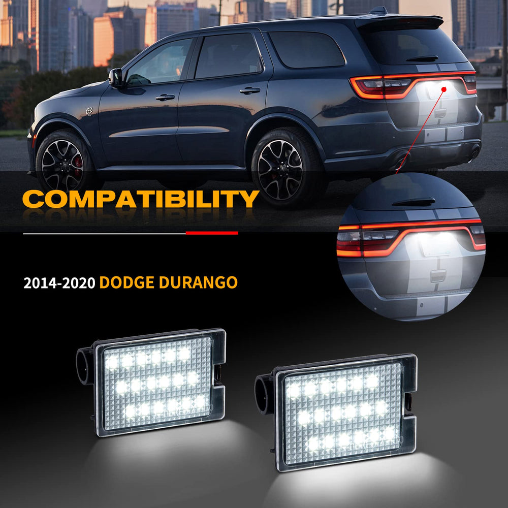 Gempro illuminated license plate at night showing clearer plate visibility