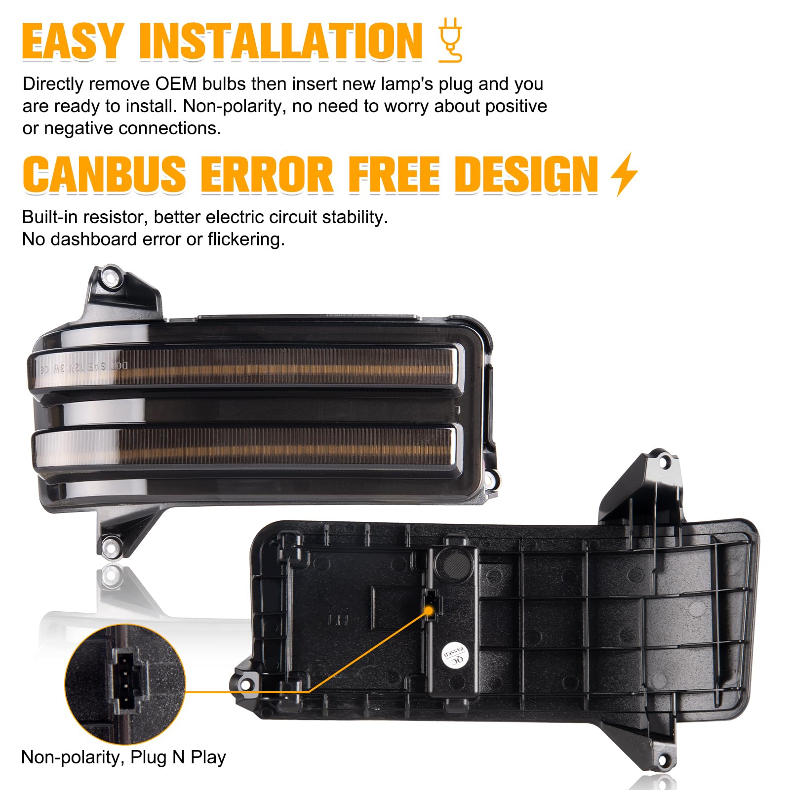 Gempro size comparison with hand displays compact, OEM-replacement fit