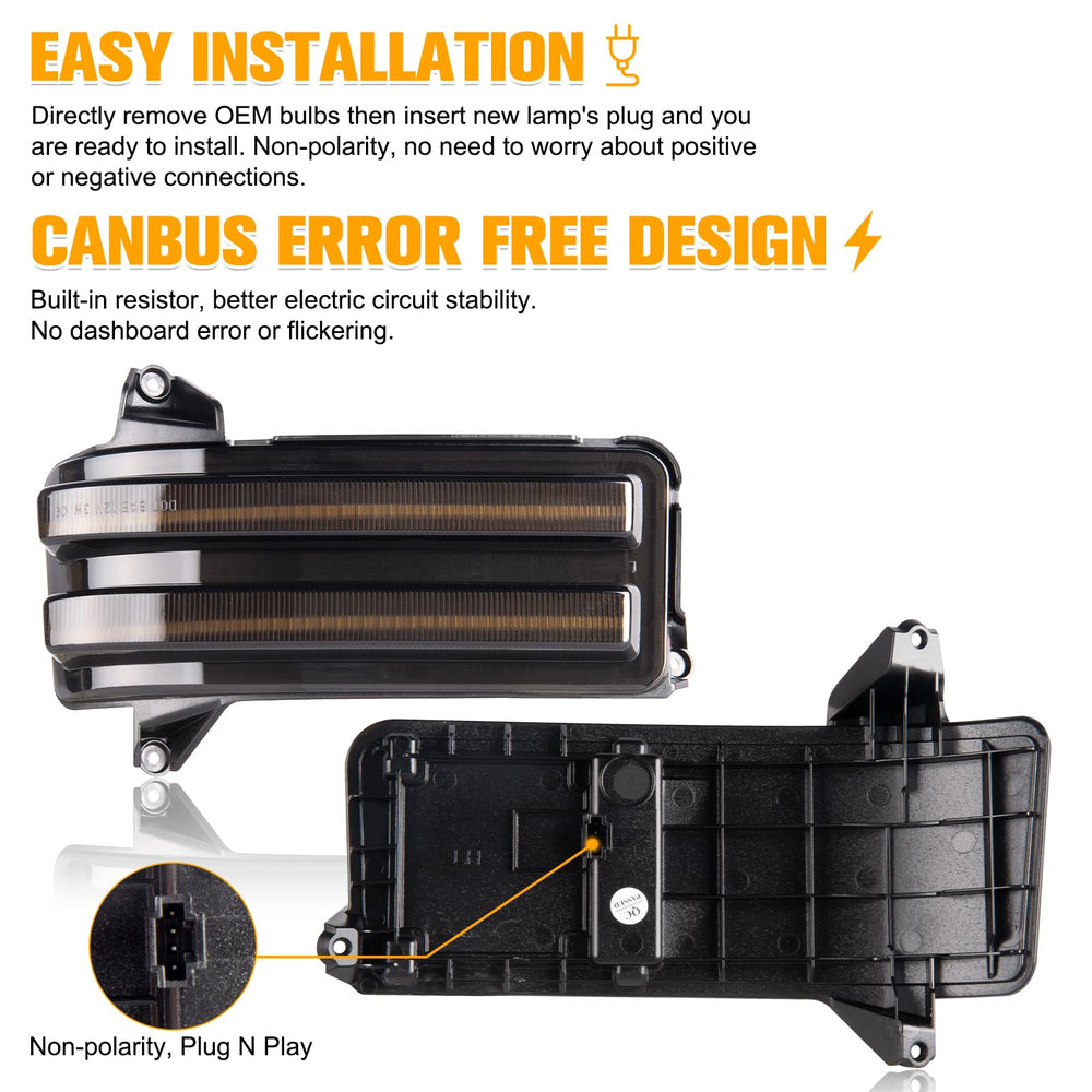 Gempro size comparison with hand displays compact, OEM-replacement fit