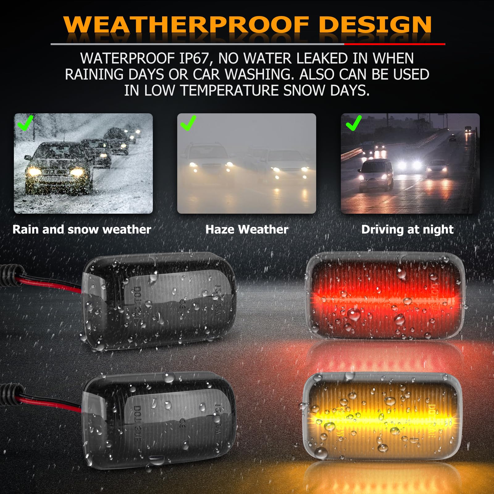 Gempro waterproof seal detail showing durable protection against weather