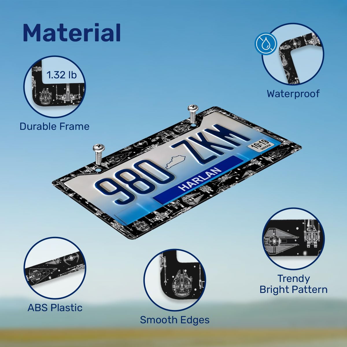 GENANY rounded-edge detail preventing paint scratches and safe handling