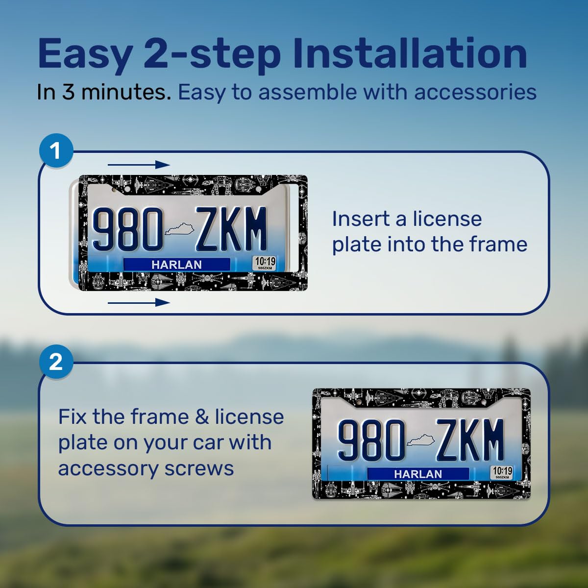 GENANY included screws and hardware for quick two-screw installation