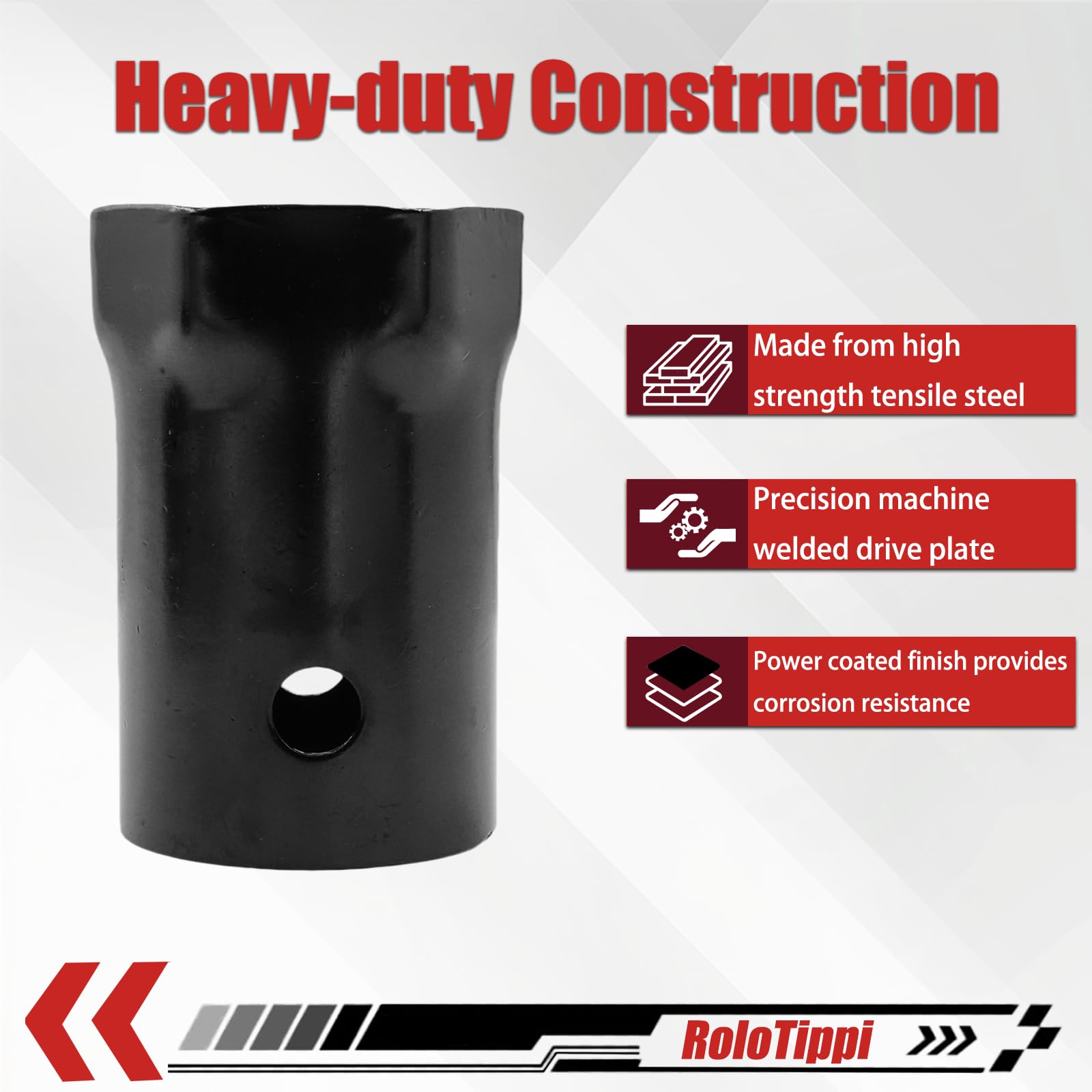 Generic socket installed on a truck hub showing ease of removal and safer operation